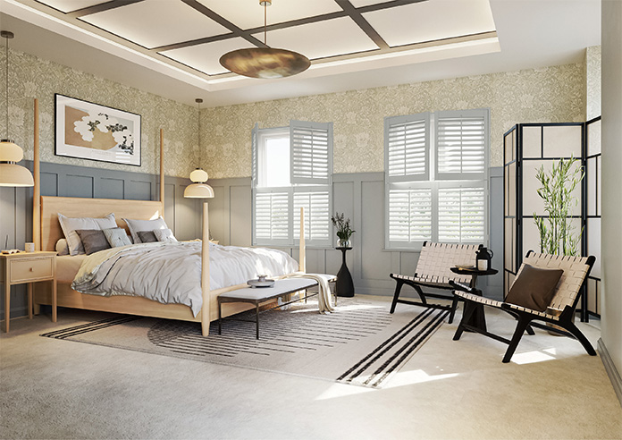 Bromley, Smoke Grey - Tier on Tier Plantation Shutter - Image 7